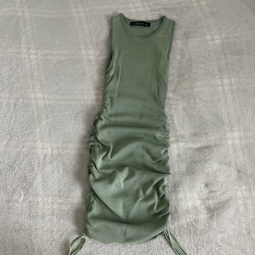 Princess Polly Sage Dress - Picture 3 of 5